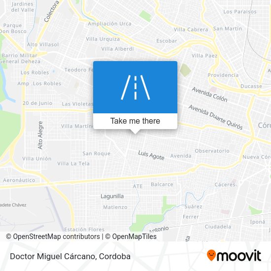 Mapa de Doctor Miguel Cárcano