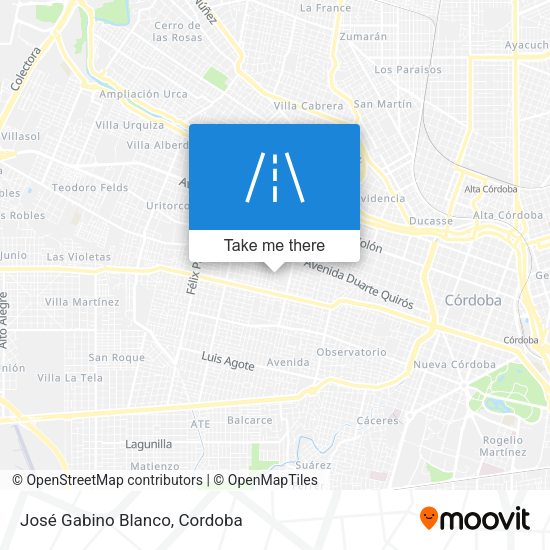 Mapa de José Gabino Blanco