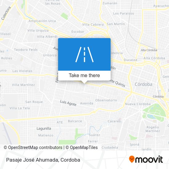 Mapa de Pasaje José Ahumada