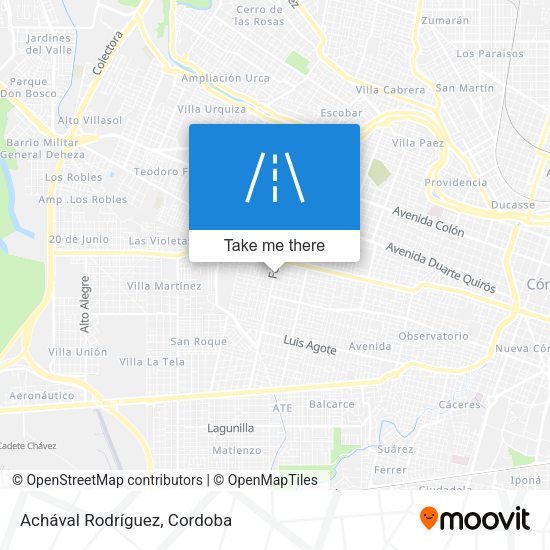 Achával Rodríguez map