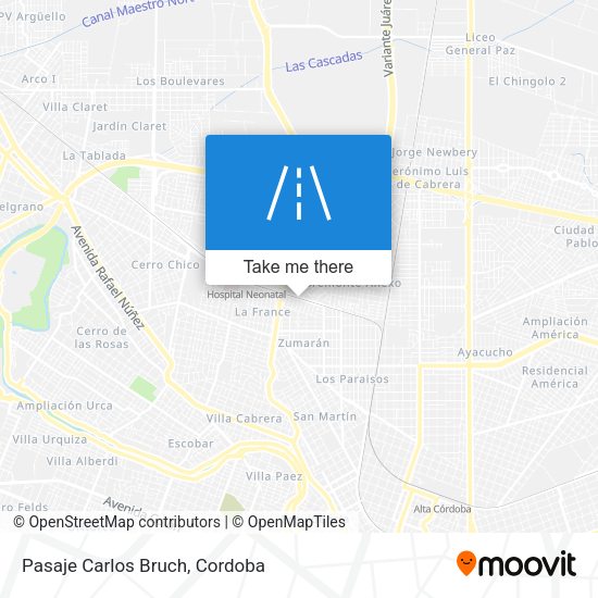 Mapa de Pasaje Carlos Bruch