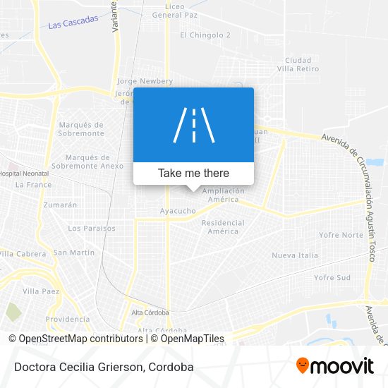 Doctora Cecilia Grierson map