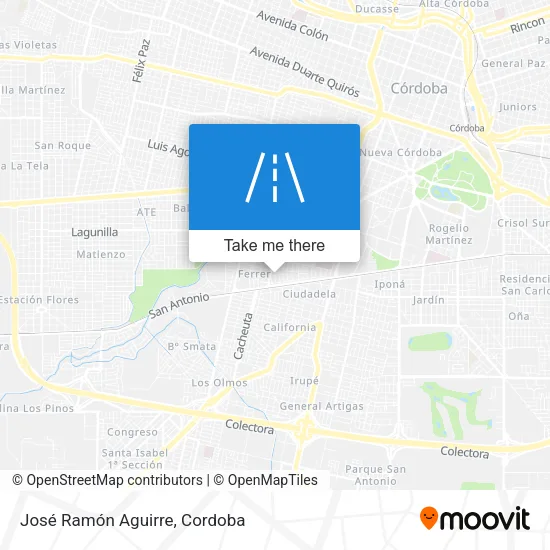 José Ramón Aguirre map