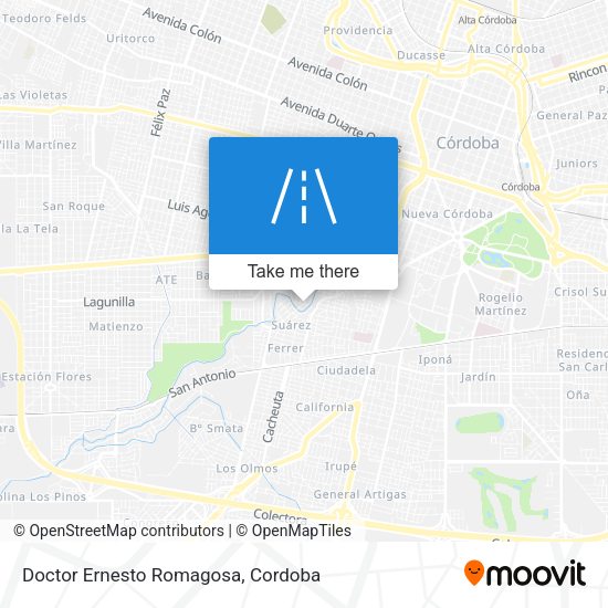 Doctor Ernesto Romagosa map