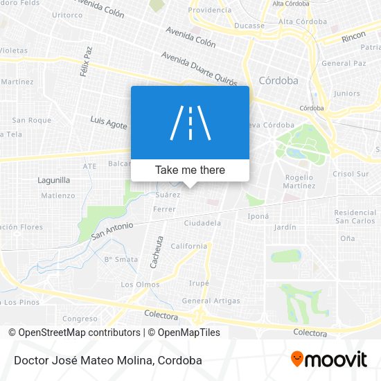 Doctor José Mateo Molina map