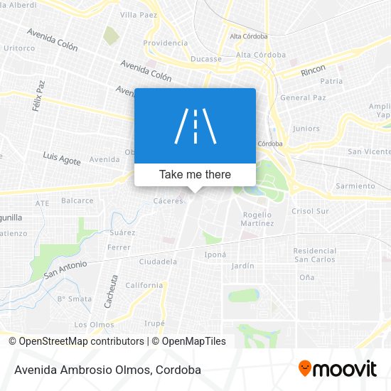 Avenida Ambrosio Olmos map