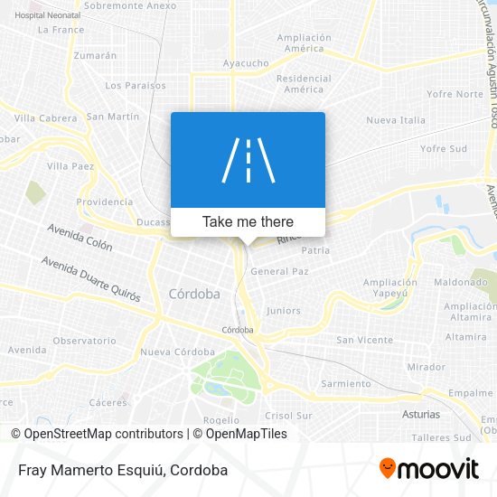Mapa de Fray Mamerto Esquiú