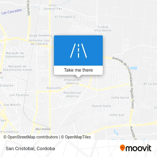 San Cristobal map