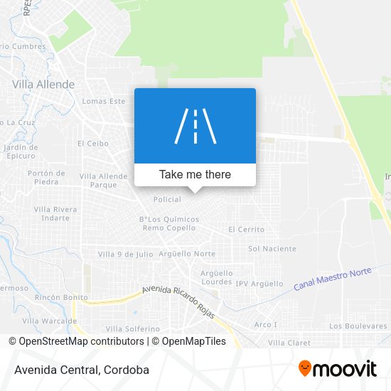 Mapa de Avenida Central