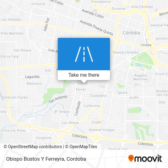 Mapa de Obispo Bustos Y Ferreyra