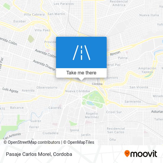 Mapa de Pasaje Carlos Morel