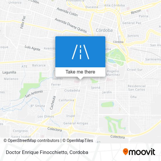 Doctor Enrique Finocchietto map