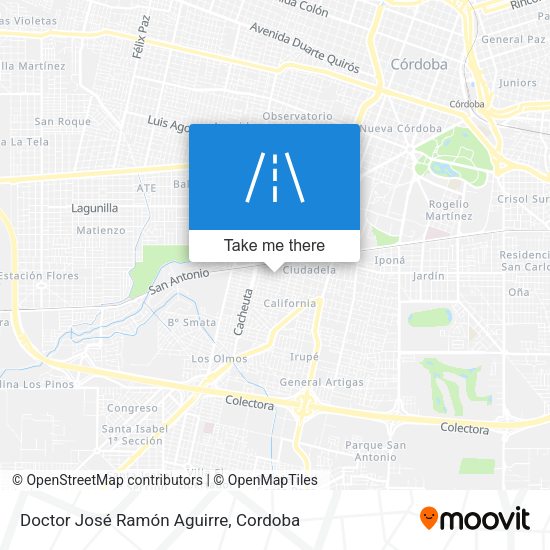 Doctor José Ramón Aguirre map