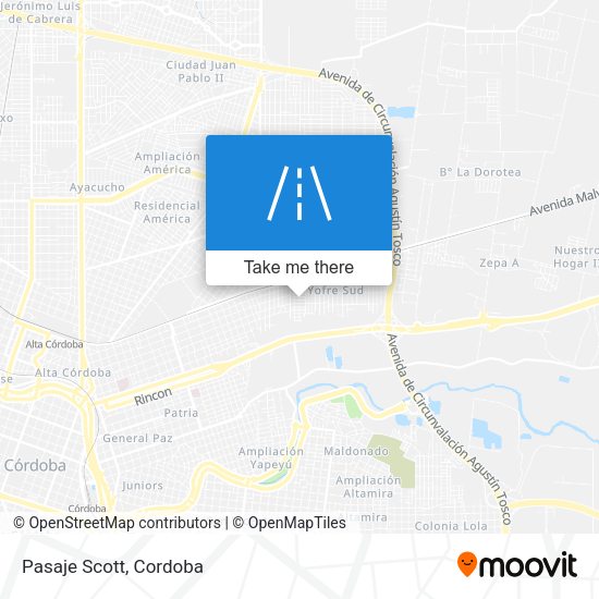 Mapa de Pasaje Scott