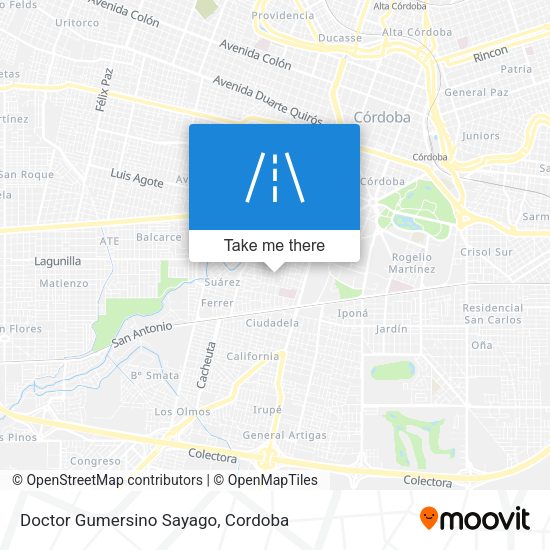 Doctor Gumersino Sayago map