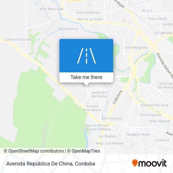 Avenida República De China map