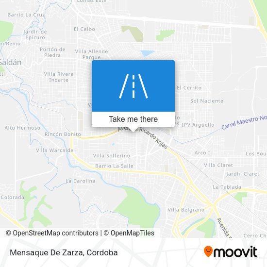 Mapa de Mensaque De Zarza