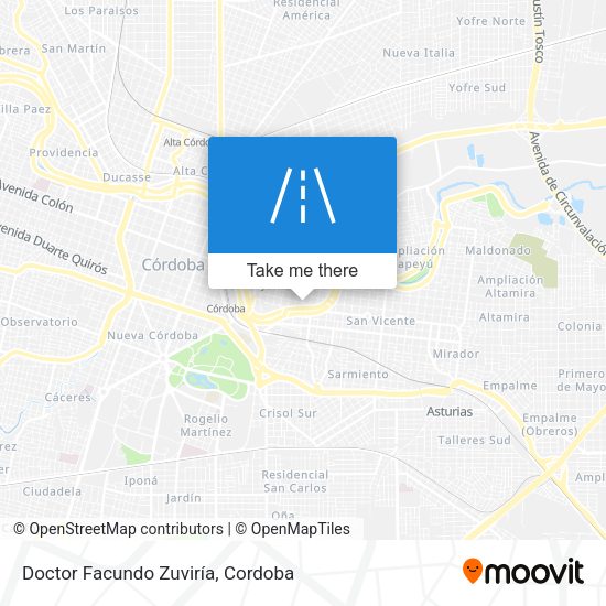 Doctor Facundo Zuviría map