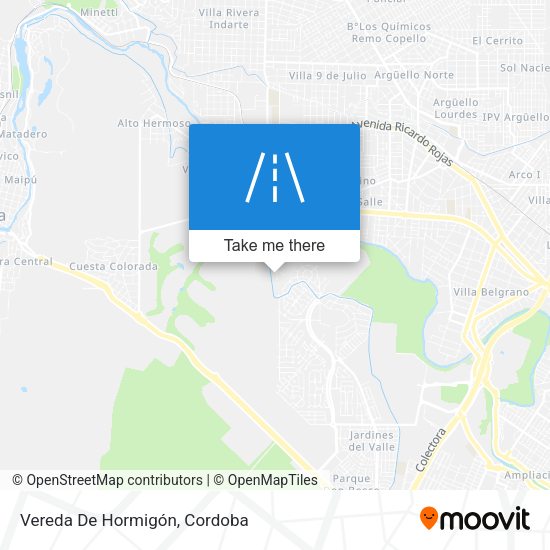 Vereda De Hormigón map