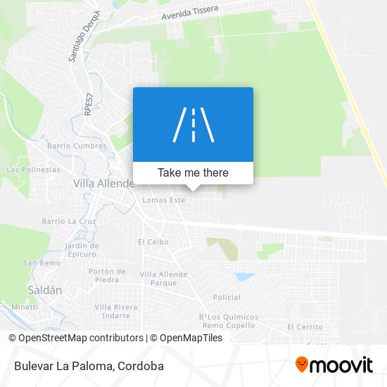 Mapa de Bulevar La Paloma