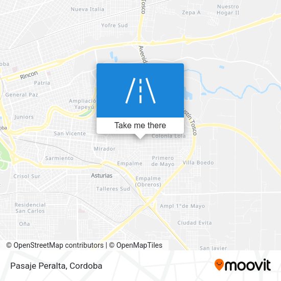 Mapa de Pasaje Peralta