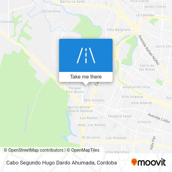 Cabo Segundo Hugo Dardo Ahumada map
