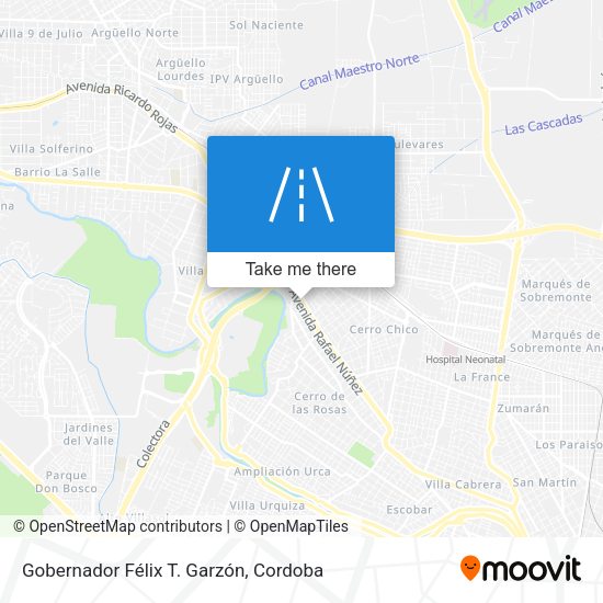 Gobernador Félix T. Garzón map