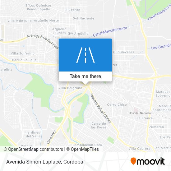 Mapa de Avenida Simón Laplace