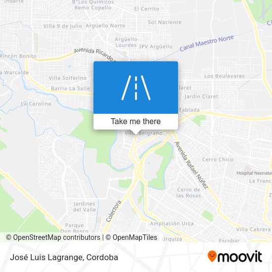 Mapa de José Luis Lagrange