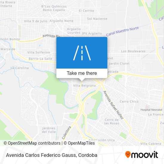 Avenida Carlos Federico Gauss map