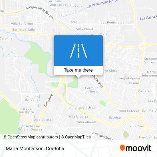 María Montessori map