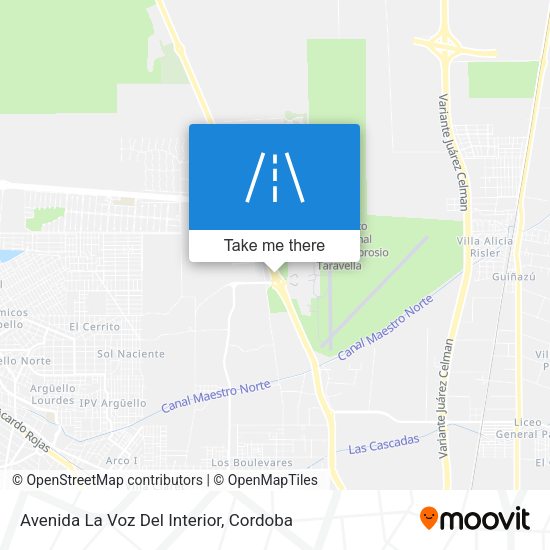 Mapa de Avenida La Voz Del Interior