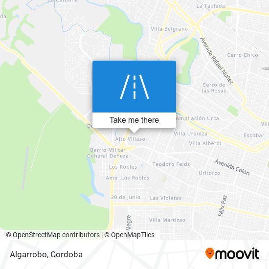 Algarrobo map