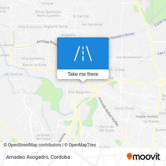 Mapa de Amadeo Avogadro
