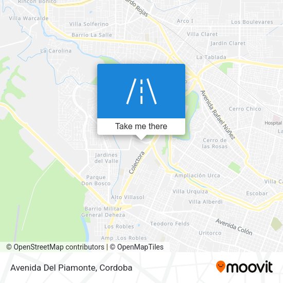 Mapa de Avenida Del Piamonte