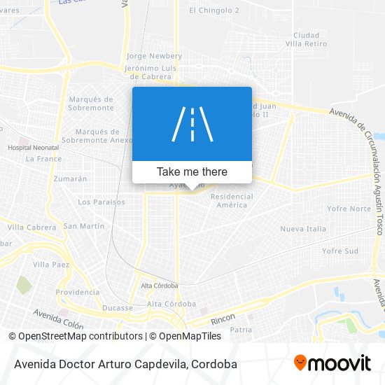 Avenida Doctor Arturo Capdevila map