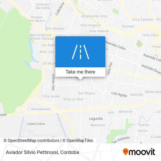 Aviador Silvio Pettirossi map
