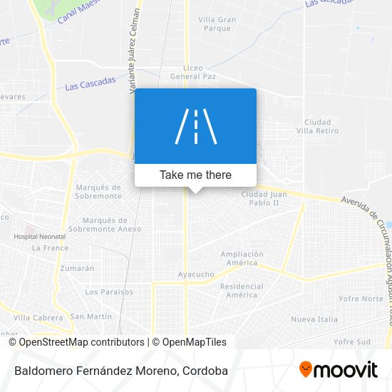 Mapa de Baldomero Fernández Moreno