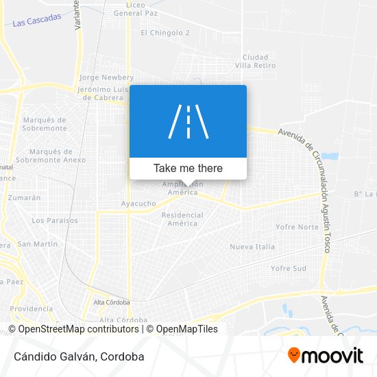 Cándido Galván map