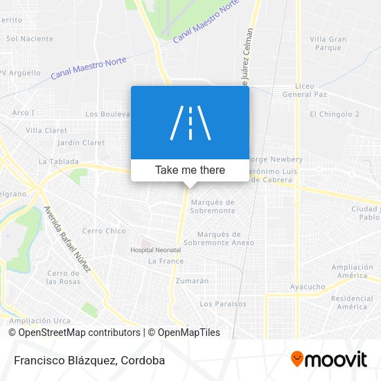 Francisco Blázquez map