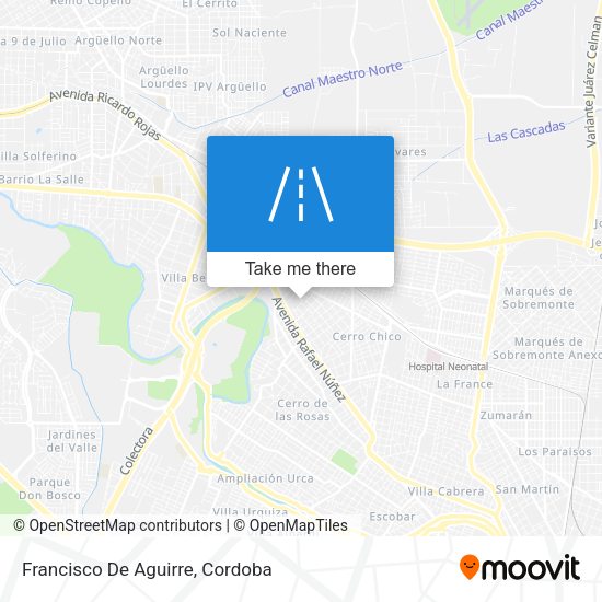 Mapa de Francisco De Aguirre