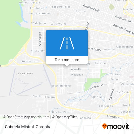 Mapa de Gabriela Mistral
