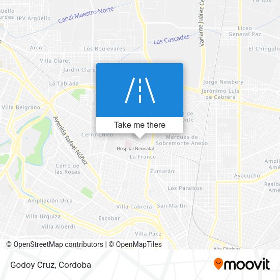 Mapa de Godoy Cruz