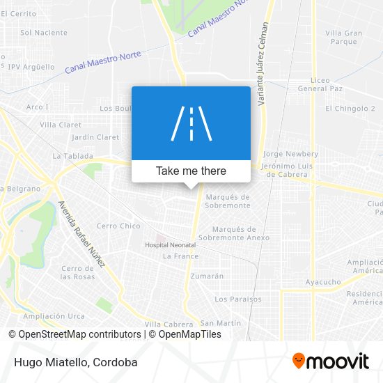 Mapa de Hugo Miatello
