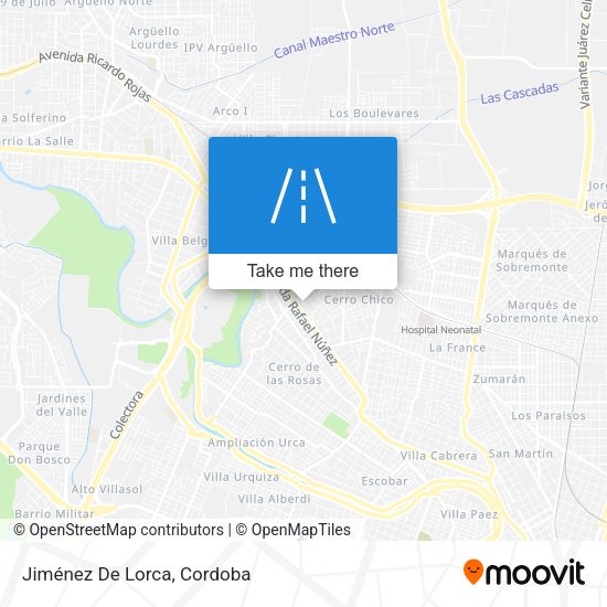Mapa de Jiménez De Lorca