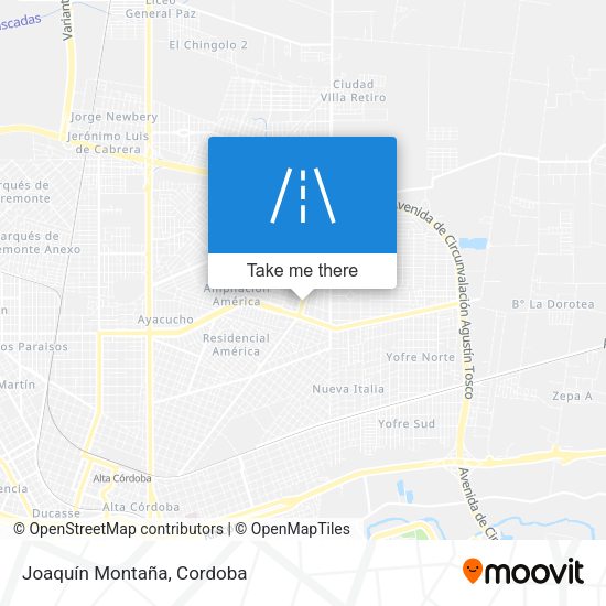 Joaquín Montaña map