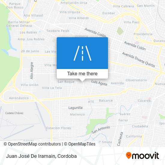 Juan José De Iramain map