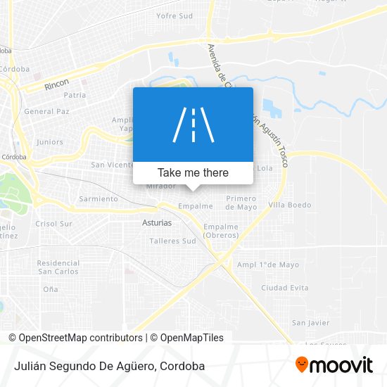 Mapa de Julián Segundo De Agüero