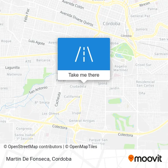 Mapa de Martín De Fonseca