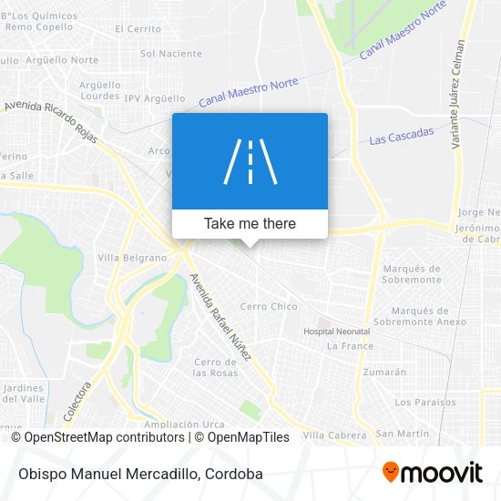 Obispo Manuel Mercadillo map
